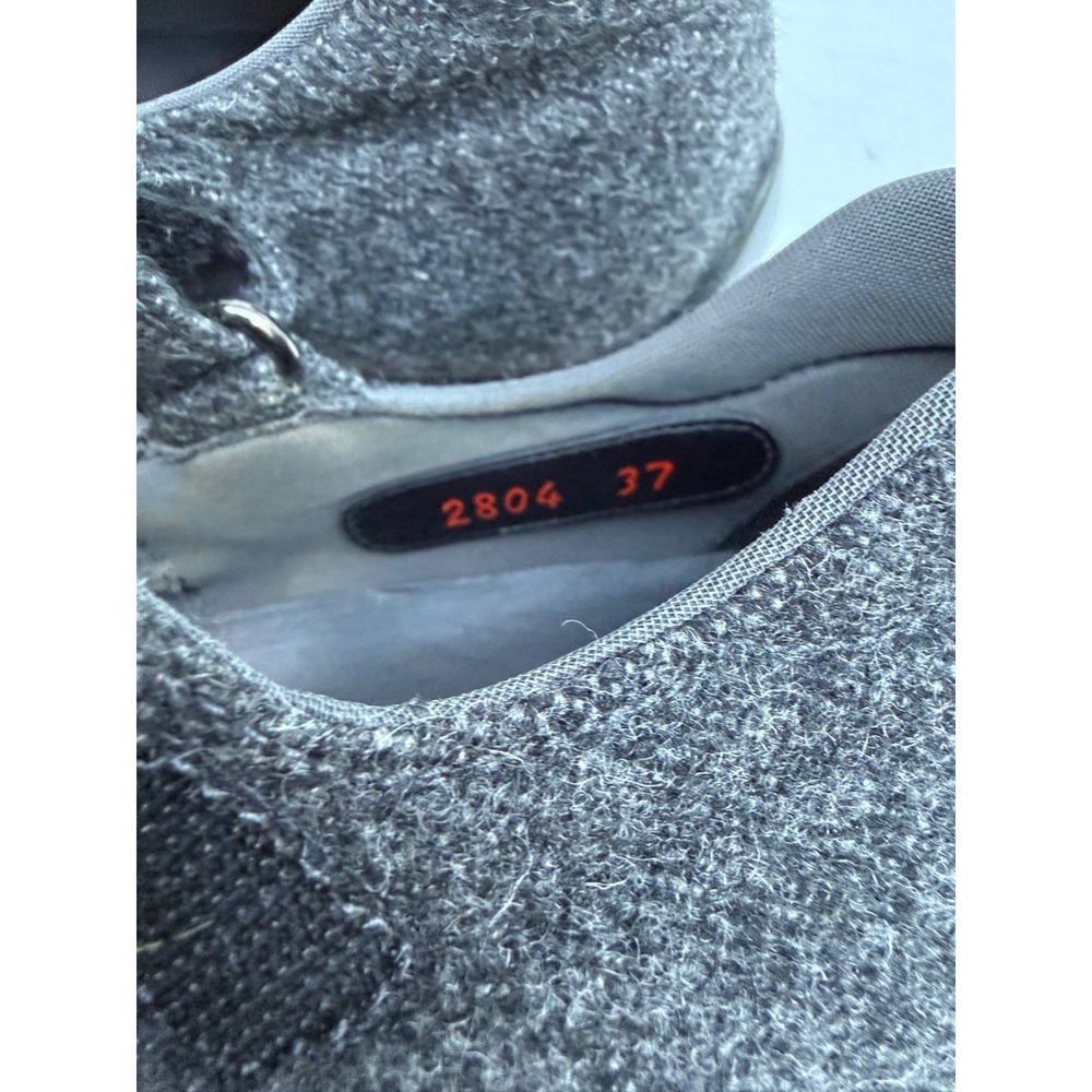 Vintage Y2K Prada Sport Mary Jane Wool Sneakers Grey Linea Rossa Vibram 2804 37 - Picture 14 of 15
